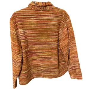 Vintage TanTrums Striped Chenille Jacket S Boho Art To Wear Textured Boxy 90s thumbnail 3