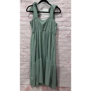 See‎ you Monday green dress size large flowy beach vacation thumbnail 7