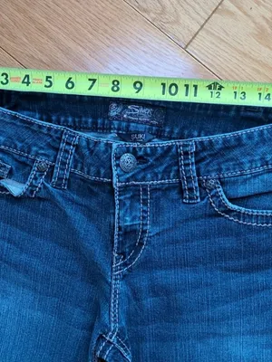 Silver Jeans Suki Women’s W34xL25 Flared Ankle Jeans Medium Wash Mid Rise thumbnail 8
