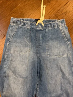 Gap High Rise Pull-On Wide-Leg Jeans Size Medium - C30-119 thumbnail 3