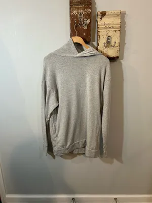 Aerie Offline OTT Fleece Hoodie in Medium Heather Gray thumbnail 2