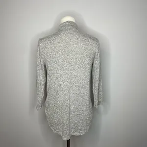 Moa Moa- Grey and Black Speckled Long Sleeve Turtleneck thumbnail 2