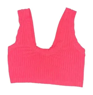 Free People Movement Ribbed Crop Tank Pink Size‎ Small thumbnail 1