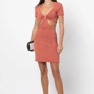 Cult Gaia Billie knit cutout short sleeve mini dress in Jasper size L large NWT thumbnail 19