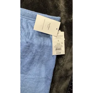 Target Auden Sleepwear Cozy Ribbed Shorts Blue ,Women’s Size Large New thumbnail 2