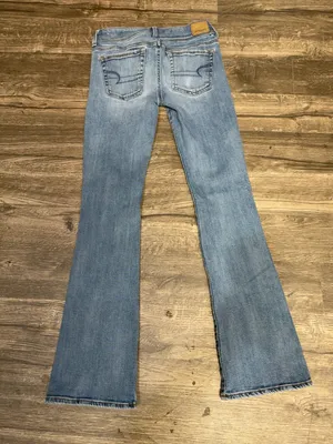 American Eagle Kick Boot Stretch X Jeans Women’s 0 Regular Light Wash thumbnail 4