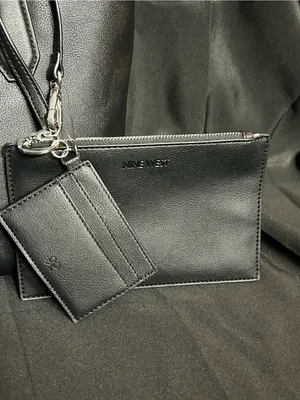 Nine West Black Tote Bag 3 PC Set NWT thumbnail 9