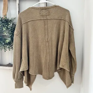 We The Free Tops Free People Women's We The Free Coraline Thermal Camel Tan‎ XS thumbnail 4