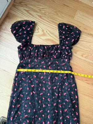 Free People Sugar and Spice Floral Mesh Mini Dress XS thumbnail 8