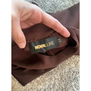 Nova Luxe Victoria High Waist Flare Leg Pants Brown 24GWY4478AB XS 35 Inseam thumbnail 4