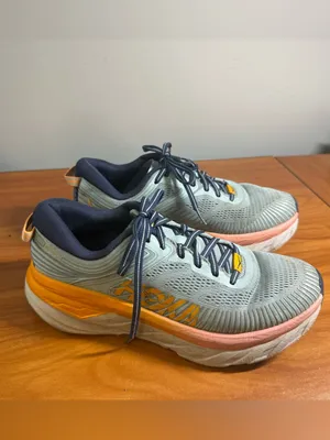 Hoka Women’s Bondi 7 Teal Orange Pink Running‎ Workout Shoe Sneakers 8.5 thumbnail 5