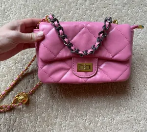 Pink Lily Pink Quilted Purse thumbnail 1