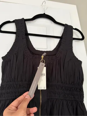 Anthropologie Somerset Black Half Zip Maxi Dress NEW NWT thumbnail 6