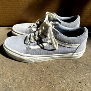 Vans Multi Woven Old Skool Sneakers Skate Low Top Lace Up Canvas Purple 7 NWT thumbnail 4