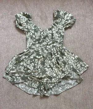 Altar'd State Floral Romper  thumbnail 1
