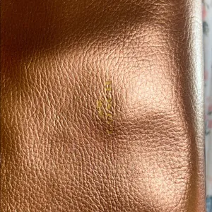 Coach Rose Gold Metallic Tote Bag with Pink Canvas Straps thumbnail 12