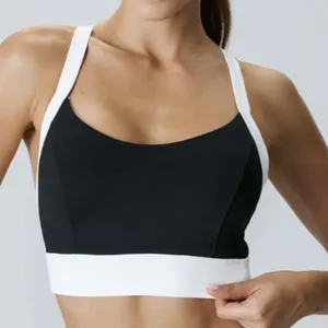 Berlook Black Contrast U Neck Sports Bra - High Support 48 thumbnail 1