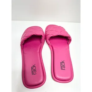 Nordstrom Rack Sandals Womens‎ Size 6 Quilted Pink Slides thumbnail 6