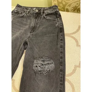 Garage Denim Street Wide Leg Black Distressed Jeans Size 00/23 Y2K thumbnail 10