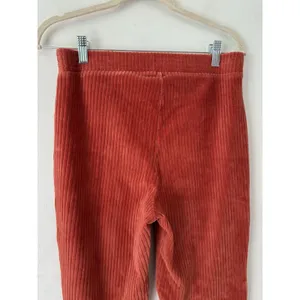 Aerie Groove On Velour High Waisted Flare Pants Size Medium Burnt Orange thumbnail 7