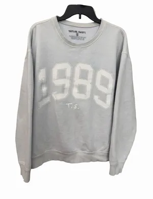 Taylor Swift 1989 Blue Official Concert Band Crewneck XL Sweatshirt #K8-1 thumbnail 1
