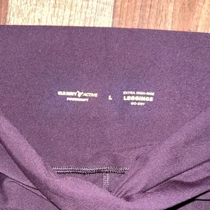 Old navy purple plum active power soft extra high-rise leggings go dry large thumbnail 4