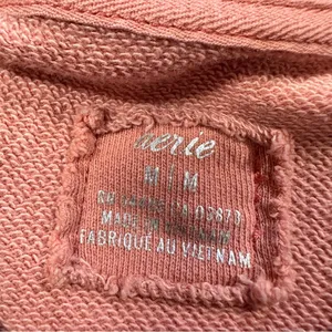 aerie Women’s Pullover Crew Neck Sweatshirt Longsleeve Lounge in Coral Orange M thumbnail 9