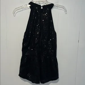 BKE Black Sequin Halter B thumbnail 2