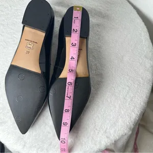 NWOB L.K. Bennett London Black Patent Leather Velvet Pointed Toe Loafers thumbnail 12