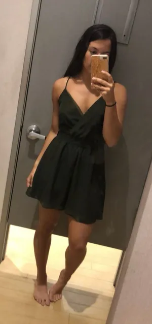 Charlotte Russe Romper Olive Green thumbnail 1