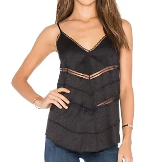Revolve x IRO Black Maisie Cami Tank Top thumbnail 1