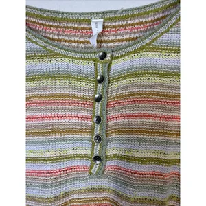 Daily Practice Anthropologie Tuvalu Sweater small casual short sleeve bohemian thumbnail 4