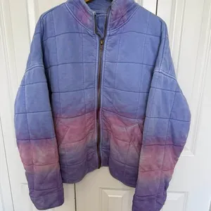 By Together Quilted Ombre Zip-Up Jacket - Size Small thumbnail 1