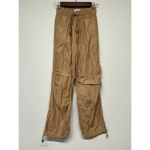 A.L.C. Keegan Drawstring‎ Pants Natural Straight Leg Utility Size 0 Indie Gorp thumbnail 3