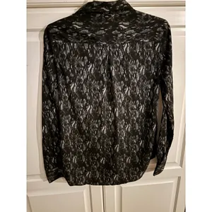 American Eagle Outfitters Womens Small Black White Abstract Print Button Down thumbnail 5