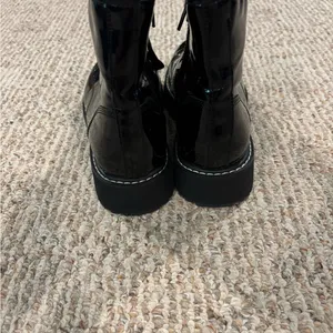 Kohl's Black Patent Combat Boots thumbnail 5