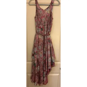 NWT Boho Lightweight Floral Belted Layered Dress Cover up India M/L One size thumbnail 2