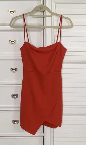 Orange Mini Dress Size M thumbnail 1