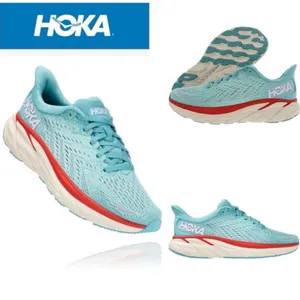 Hoka One One Clifton 8 Women's Aquarella, Eggshell Blue thumbnail 3