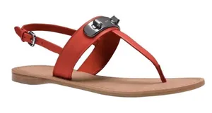 Coach Gracie Swagger Thong Sandals Burnt Orange Size‎ 5.5 New In Box thumbnail 1