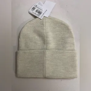 Lululemon NWT Warm Revelation Beanie Merino Wool Blend Heathered Bone Color thumbnail 6