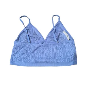 Aerie Blue Wireless Unlined Pullover Bralette Sz‎ M NEW thumbnail 2