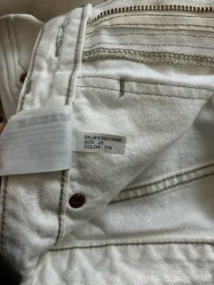 Denim Skirt White thumbnail 3
