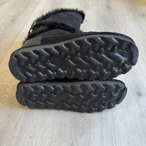 Bearpaw Women Black Suede Faux Fur Trim Winter Boots Buckle‎ Detail Size 10 thumbnail 7
