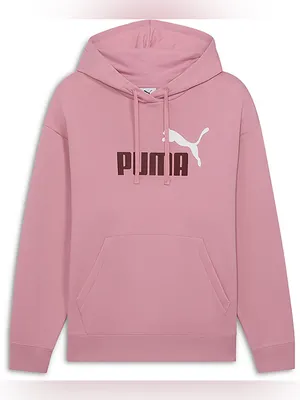 Puma Size XXLarge Women’s Poised Pink Logo Pullover Hoodie. New With Tags. thumbnail 1