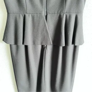 Alice + Olivia Women's Black Sleeveless‎ Peplum Dress thumbnail 5