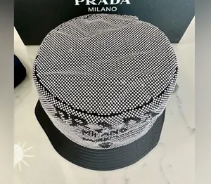 Prada Re-Nylon Logo Studded Bucket Hat thumbnail 4