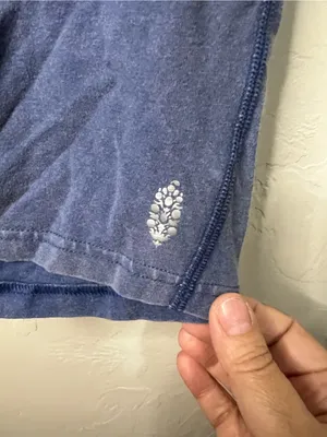 Free People Movement Acid Wash Blue High Rise Biker Yoga Shorts 6.5" Inseam thumbnail 3