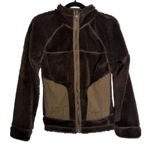 Patagonia Windzone Fleece Brown Reversible Zip Sweater Women's Size Small thumbnail 6