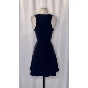 RAG & BONE Leather Montrose Fit‎ N' Flare Little Black Dress Panel Mini Size 6 thumbnail 9